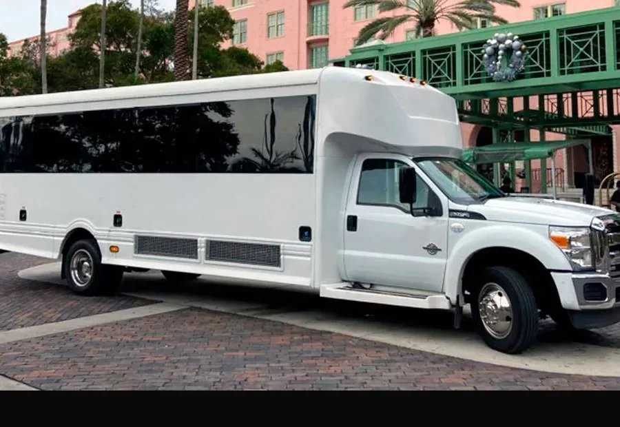 The Deluxe Party Bus exterior or interior